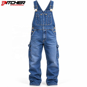 Salopettes en jean vintage pour hommes avec bretelles réglables, vente en gros pour détaillants de mode, approvisionnement en vrac - Product Image 5