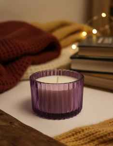 Ribbed Glass <b>Candle</b> <b>Scented</b> <b>Candles</b> With Custom Brand Logo & Personalized Box for Home Decoration Best Rate from Manufacturer - Product Image 5