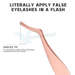Pinces à cils en acier inoxydable de qualité supérieure en gros avec pointe arrondie, garantie de 3 ans, options personnalisables au meilleur prix - Product Image 4