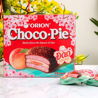 Venta al por mayor marshmallow Chocolate Pie Chocopie Orion Chocopie Sakura Peach 360g