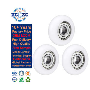 Roulement à billes à gorge profonde à faible bruit et résistant à l'usure 608 625 ZZ, revêtement plastique, pour rouleaux de tapis roulant, portes, fenêtres, meubles, poulies - Product Image 1