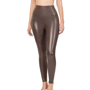 Leggings de yoga pour femmes taille haute, décontractés, respirants, légers, en coton et bambou, séchage rapide, effet ventre plat et rehaussement des hanches, pour le sport - Product Image 5