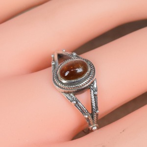 Handmade 925 Sterling Silver Gemstone <b>Ring</b> Tourmaline Rhodium January Birthstone Jewelry for Women Christmas Wedding Party Gift - Product Image 3