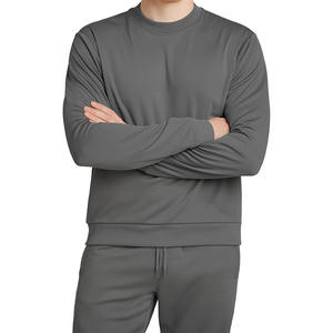 Sweat-shirt à capuche épais en coton 100% personnalisé avec broderie StreetWear, col rond uni pour homme - Product Image 1