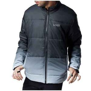 Top venta Listo para enviar Loose fit all over DIP Dye gradiente impreso hombres invierno cálido puffer chaquetas para hombres - Product Image 1