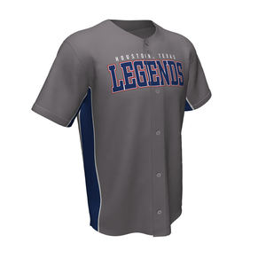 Maillot de baseball unisexe en gros, impression par sublimation personnalisée, maillot de baseball pour jeunes et uniforme - Product Image 1