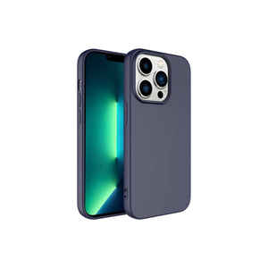 Funda de Silicona Suave Azul Marino Serie ASMA Mara para iPhone 14 Pro - Embalaje Minorista y Compatible con 7 Plus/11 Pro - Product Image 1