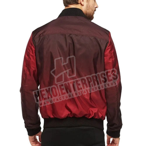 Comprar nueva llegada de calidad personalizada rojo satén mangas Varsity chaqueta de alta calidad de color de los hombres usan Varsity chaqueta 2025 - Product Image 2
