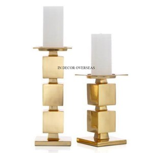 High Grade Gold Plated Superior Quality Metal Unique Designer Base <b>Stand</b> For Clear <b>Glass</b> Candle Stick <b>Holder</b> In Impressive Price - Product Image 4