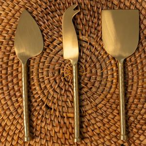 Juego de Cuchillos para Queso de Diseño en Dorado para Cocinas Domésticas, Herramientas de Corte de Queso de Acero Inoxidable al por Mayor para Hoteles y Restaurantes - Product Image 2