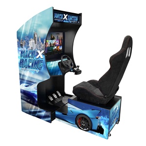 Machine d'arcade directe usine, simulateur de course pour parc d'attractions intérieur, équipement de divertissement familial pour compétition en ligne - Product Image 1
