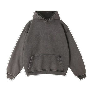 เสื้อฮู้ดสไตล์สตรีทผ้าคอตตอนผ้าเกล็ดปลาแบบ100% ผ้าเกล็ดปลาแบบปรับแต่งได้สไตล์วินเทจ - Product Image 1