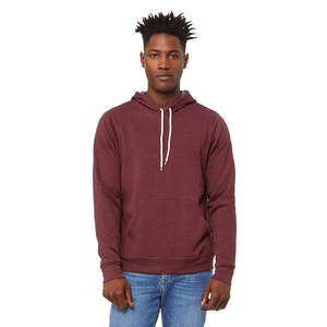 เสื้อฮู้ดผ้าฟลีซสำหรับผู้ชายและผู้หญิง, เสื้อฮู้ดผ้าคอตตอนฟลีซ6XL สีน้ำตาลเข้มปักโลโก้พิมพ์ลายเสื้อถักแบบมีฮู้ด - Product Image 2