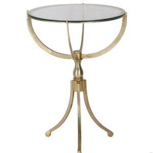 โต๊ะข้างโซฟาสำหรับโรงแรมโต๊ะข้างพร้อมโซฟาสำหรับร้านอาหารดีไซน์หรูหราสไตล์โบราณมาตรฐานสูง - Product Image 1