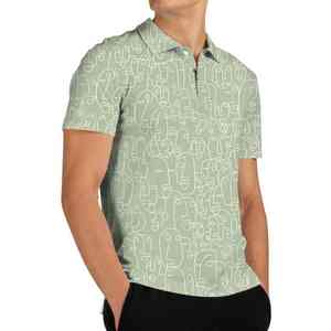 Golf de manga corta para hombre para Polo Jersey informal cómodo en patrón sólido Opciones de talla grande - Product Image 6