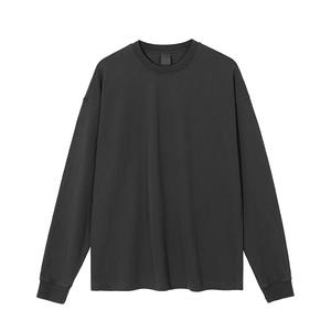 Hombres peso pesado lavado viejo borde molienda inferior camisa desgastada manga larga sudaderas logotipo personalizado ácido lavado sudaderas con capucha - Product Image 6