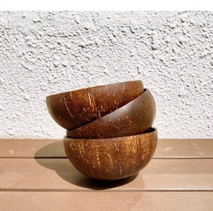 Tazón de Ensalada Desechable para Camping, Hecho a Mano con Cáscara de Coco Natural Ecológica, Tallado, Artesanía de Calidad, para Fiestas, Venta al por Mayor, India - Product Image 6