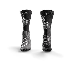 Chaussettes de sport unisexes personnalisées avec logo, couleur tendance, simples, épaisses, en spandex/polyester/coton, séchage rapide, antibactériennes - Product Image 4