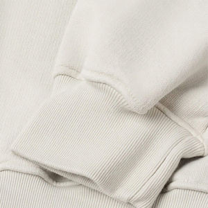 Unisex Light Grey Cotton Blended <b>Fleece</b> Sweatshirt Custom Oversized Pullover Crewneck Plain Streetwear Casual Warm Winter <b>Jumper</b> - Product Image 4