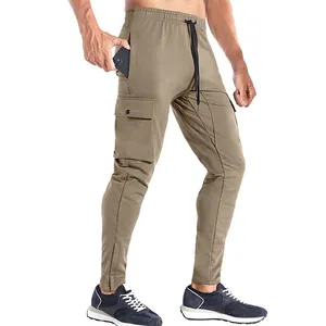 Toptan özel Logo Slim Fit fermuar % 100% pamuk özel alevlendi Sweatpants gevşek erkekler Flared Jogger pantolon
