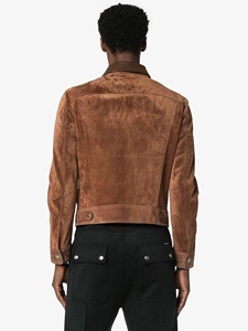 Chaqueta de Motociclista Unisex de Cuero Genuino de Alta Calidad, con Borlas, de Lona Gruesa, Impermeable, Resistente al Viento, Ecológica y Vintage - Product Image 4