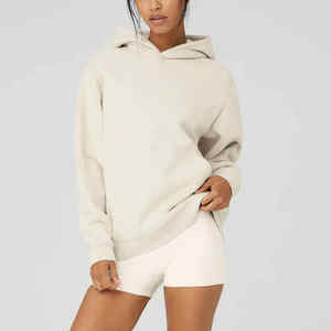 2025 personnalisé lourd polaire goutte épaule pull à capuche unisexe épaissi surdimensionné ample nouveaux sweats à capuche à la mode en gros - Product Image 5