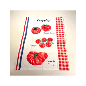 Heritage Weave 100% algodón tomates bordados Golf toallas de té artesanales hechos a mano ligeros reciclables Etiqueta Privada paquetes OEM - Product Image 1