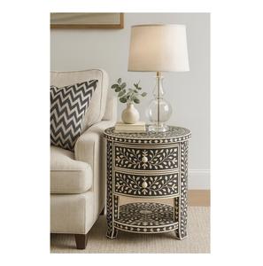 Mesa Hexagonal con Incrustaciones de Hueso Indio, Taburete/Mesa de Acento, la Mejor Calidad Hecha en India, Calidad Superior Especial - Product Image 3