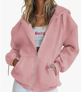 Sudadera con Capucha y Cremallera para Hombre, 100% Algodón, Corte Regular, Diseño Nuevo, Cortavientos, para Invierno y Actividades al Aire Libre, Venta al Por Mayor - Product Image 1