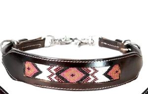 Cabecera de equitación tallada antigua de primera calidad, estilo occidental, cuero de primera calidad, caballo labrado a mano - Product Image 4