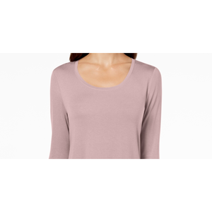 Collezione JM Top Casual da Donna con Scollo Rotondo, Tessuto Lavorato a Maglia con Ricamo Semplice, Taglia XL - per Occasioni Speciali, Rosa - Product Image 2