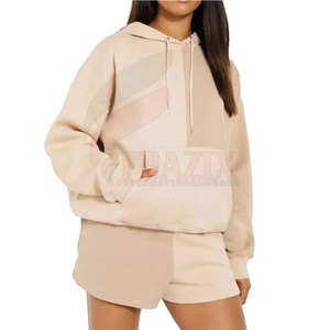 Ensemble de sweat-shirt et short assortis pour femmes, tenue décontractée d'été, ensemble de sweat-shirt et short pour femmes, tenue sportive d'été - Product Image 3