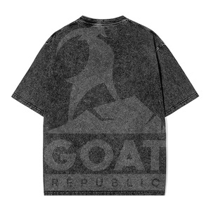 เสื้อยืดลายฟอกสีคุณภาพสูงแบบใหม่ขายส่ง เสื้อยืดสีพื้นคุณภาพดีเยี่ยม เสื้อยืดโอเวอร์ไซส์สีพื้นแบบฟอกสี - Product Image 3