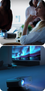 <span class=keywords><strong>Proyector</strong></span> <span class=keywords><strong>VIVIBRIGHT</strong></span> F10 - 1080P con Soporte 4K, <span class=keywords><strong>Mini</strong></span> <span class=keywords><strong>Proyector</strong></span> Portátil de Alto Lumen para Negocios y Educación - Product Image 3