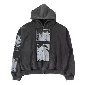 Sudadera con capucha de gran tamaño personalizada de primera calidad, suéter básico de mezcla de algodón, sudaderas con capucha de gran tamaño para hombres, sudaderas con capucha de gran tamaño personalizadas - Product Image 1