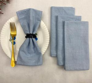 100% servilletas de tela de lino en óxido, servilletas de fiesta de boda de Navidad suavizadas hechas a mano para cocina servilletas de lino suave - Product Image 2