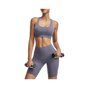 Pantalones cortos de compresión personalizados para mujer, transpirables, de cintura alta, Material de Spandex, ropa de entrenamiento, pantalones cortos de compresión - Product Image 3