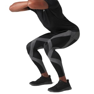 Top Quality 2 <b>Way</b> Stretch <b>Men's</b> Compression Pants Polyester Athletic Seamless Leggings Sports Running Football Compression Tight - Product Image 1