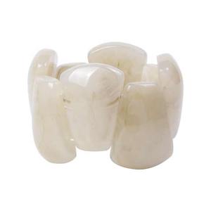 Summer Season Trending Jade-Coloured <b>Stretch</b> Resin <b>Bracelet</b> Model Pattern Style Fashionable Crafted Accessory - Product Image 1