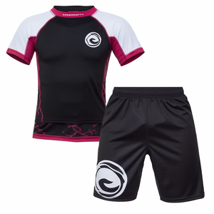 Professionnel Kick Boxing Uniforme Haute Qualité T-shirts Boxe Pantalon Court En Gros Hommes Femmes Muay Thai Shorts Ensemble - Product Image 2