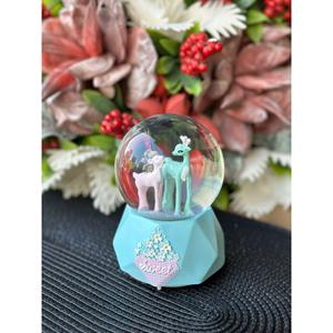 Globe-6535A da neve di cristallo musicale illuminato