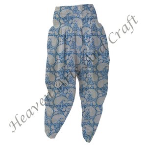 Nouveauté main bloc imprimé fleuri pyjama pour femme indien coton fait à la main Patiala pantalon confort Fit vente chaude - Product Image 3