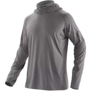 Custom Gradient Sublimation Long Sleeve Fishing Hooded Jersey Men UPF50+ UV Protection Outdoor Hiking Lightweight Fishing Shirts - Product Image 6