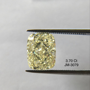 Fancy Yellow 3.70 Carat Long Cushion Cut VS1 Natural GIA Certified Precious Fancy Loose Diamond pour la fabrication de bijoux Utilisation OEM ODM - Product Image 1
