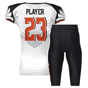 High Quality Custom Printed Breathable Plus Size American Football Jerseys & <b>Shorts</b> Sets 100% Polyester Material - Product Image 4