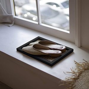 Plateau alimentaire tissé en rotin forme rectangulaire grande taille rotin ustensiles de cuisine plateau à Dessert cadeau de mariage plateau alimentaire - Product Image 4