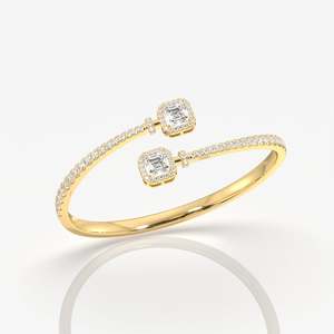 Bracelet en Moissanite taille Asscher en or 14 carats – Élégant et luxueux - Product Image 2