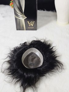 Peluca de cabello humano recto corto de aspecto Natural 1A para hombre, ropa de fiesta diaria, peluca con malla frontal transparente de onda profunda, peluca con malla frontal Mono - Product Image 6