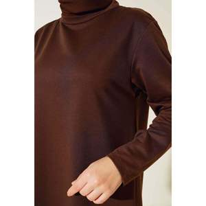 ชุด2ชิ้นขากว้างปักสีน้ำตาลสำหรับผู้หญิง - Product Image 1