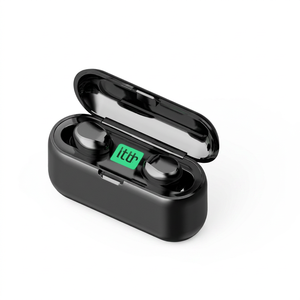 Écouteurs sans fil Premium Wholesale Sower F9-2 Bluetooth 5.0 intra-auriculaires à réduction de bruit pour le sport, la musique et les appels, avec affichage numérique, IPX4 étanche - Product Image 1